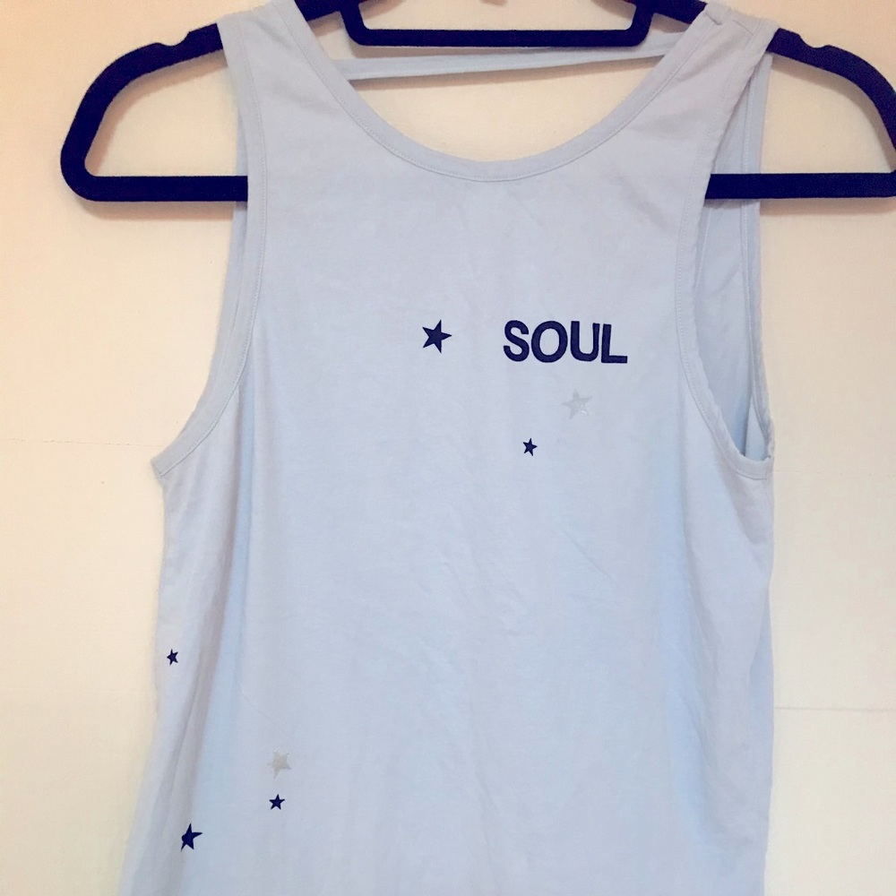 SOUL CYCLE XS Light Blue Star Tank